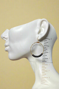 ReStrung Jewelry - Vinyl Earrings Black