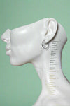 Simple Silver Clip Hoop Earrings
