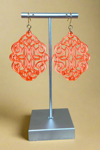 Coral Statement Earrings