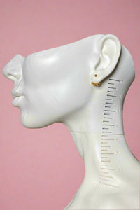 Cute Ball Ear Jacket 18K Gold