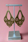 Marguerite Brass Earrings