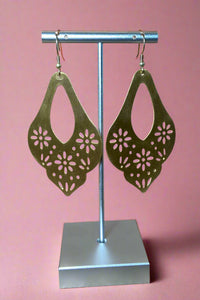 Marguerite Brass Earrings