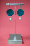 Ocean Shell Blue Earrings