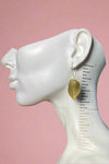 Alocasia Leaf Earrings - Gold
