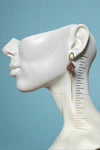Pearl Oval Gold Earrings