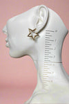 Metal Star Earrings - Gold