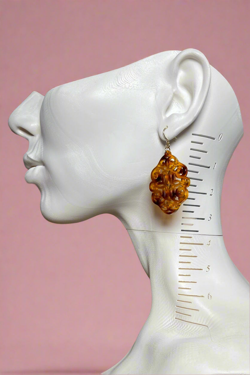 Tortoise Statement Earring
