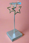 Metal Star Earrings - Gold