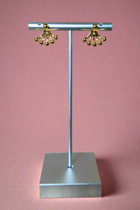 Cute Ball Ear Jacket 18K Gold