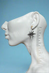 Silver Star Burst Earrings