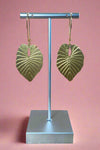Alocasia Leaf Earrings - Gold