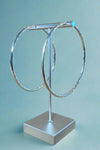 X-Large Silver Hoops