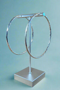X-Large Silver Hoops