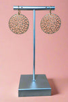 Circle Drop Earrings - Gold