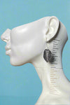 Alocasia Leaf Earrings - Silver