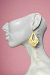 Marguerite Brass Earrings