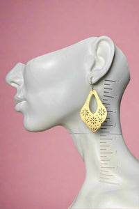 Marguerite Brass Earrings