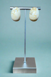 Stone Half Hoop Ivory