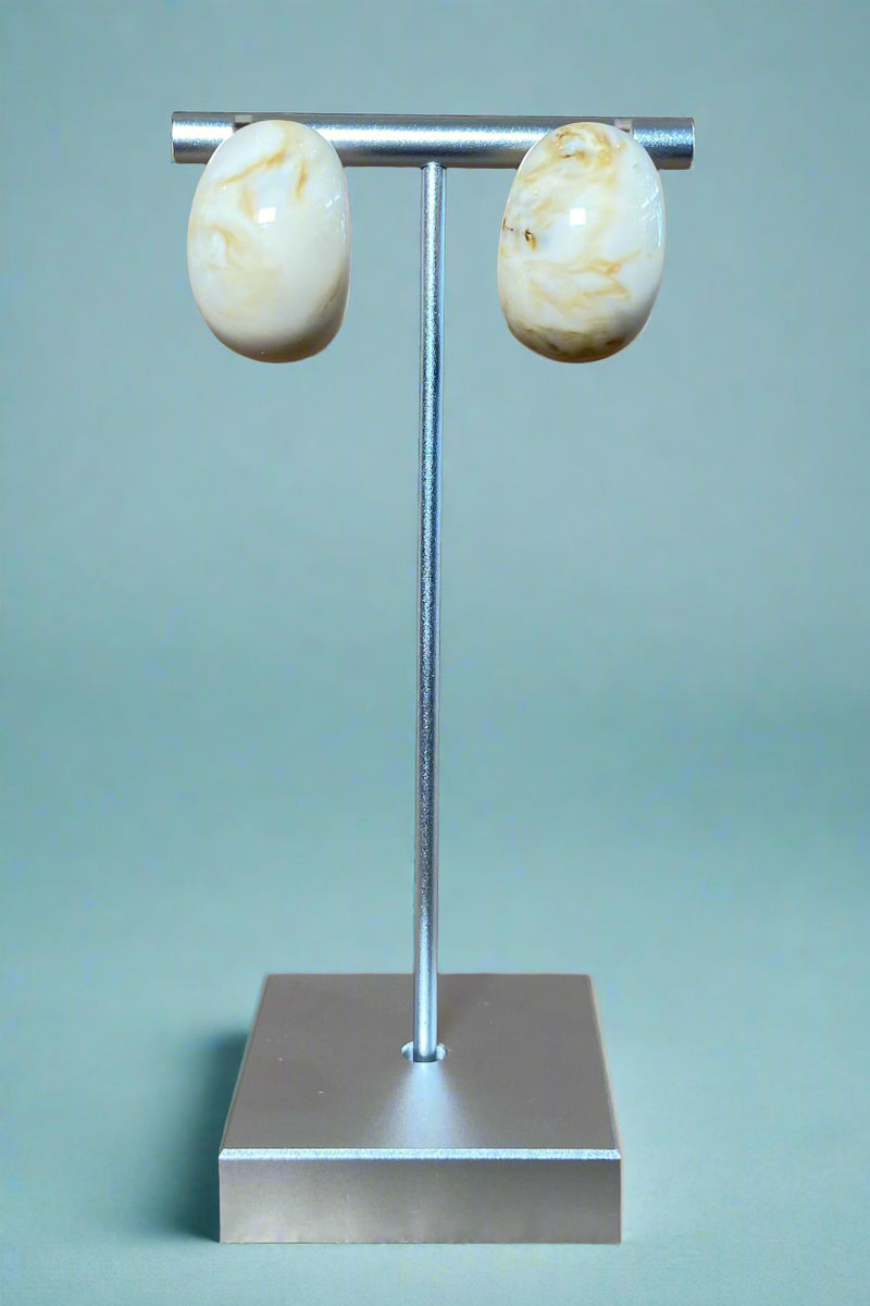Stone Half Hoop Ivory