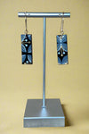 Mod Floral Rectangle Earrings