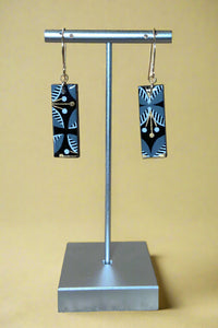 Mod Floral Rectangle Earrings