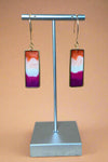 Orange Pink Resin Earrings
