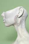 Pink Hoop Earrings