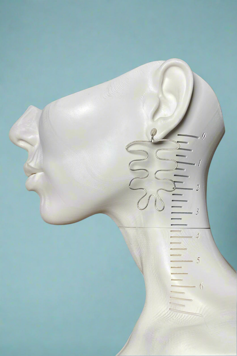 Matisse Wire Earrings - Silver