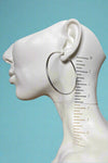 X-Large Silver Hoops