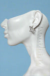Metal Star Earrings - Silver
