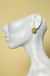Retro Bloom Studs - Chartreuse