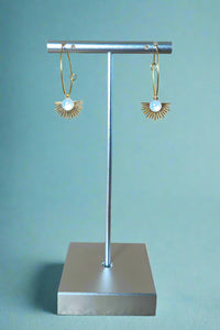 The Resplendent White Pearl Earrings
