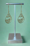 Moon Ocean Earrings - Gold