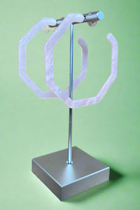 Pink Hoop Earrings
