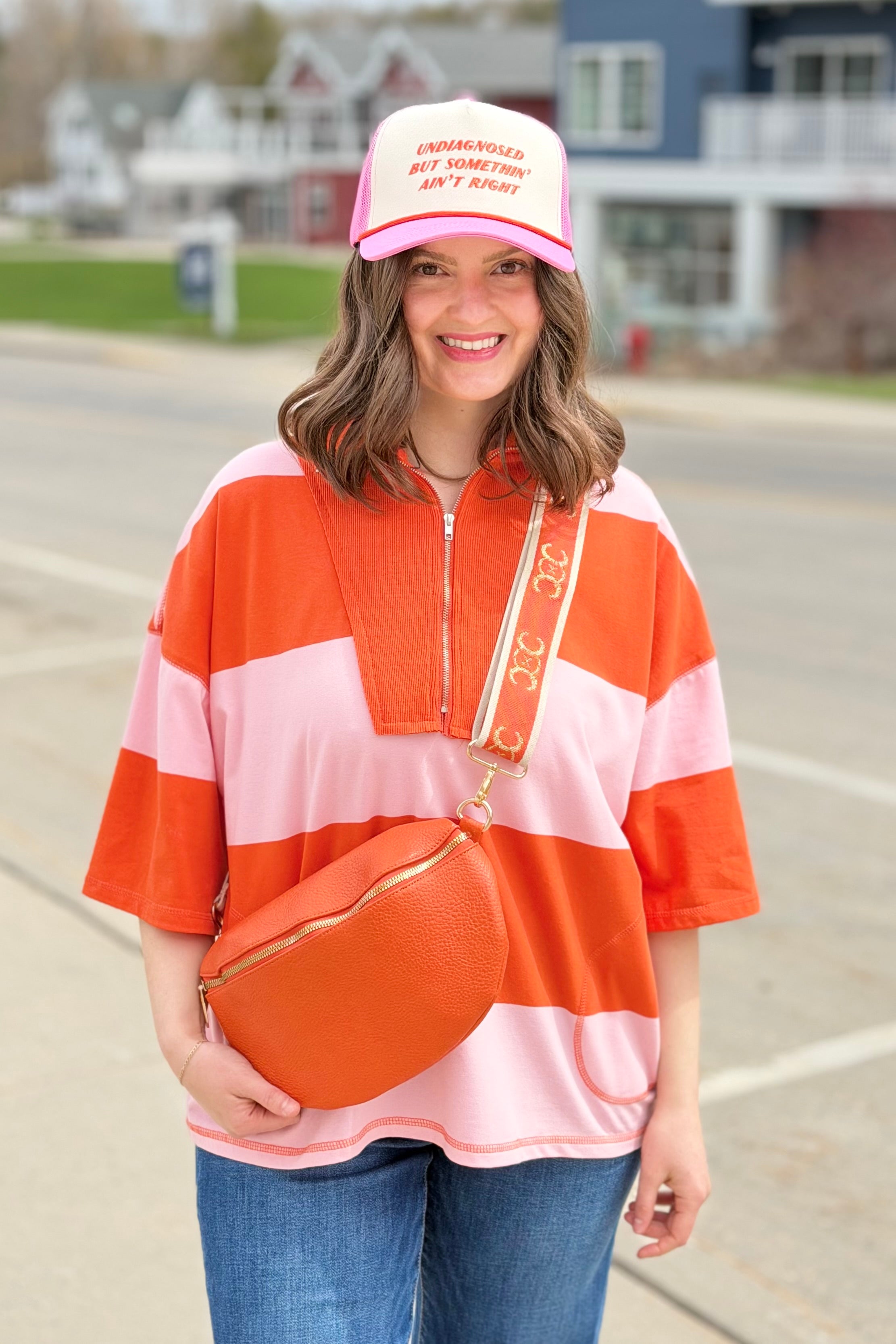 Vibrant Vegan Sling Bag - Orange