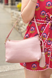 Purse Zippered Compartment - Blush