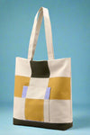 Plaid Pattern Canvas Shoulder Bag - Green