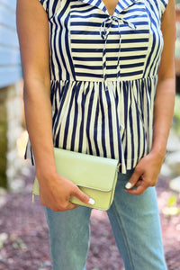 Lauryn Flapover Crossbody Bag – Lt. Sage
