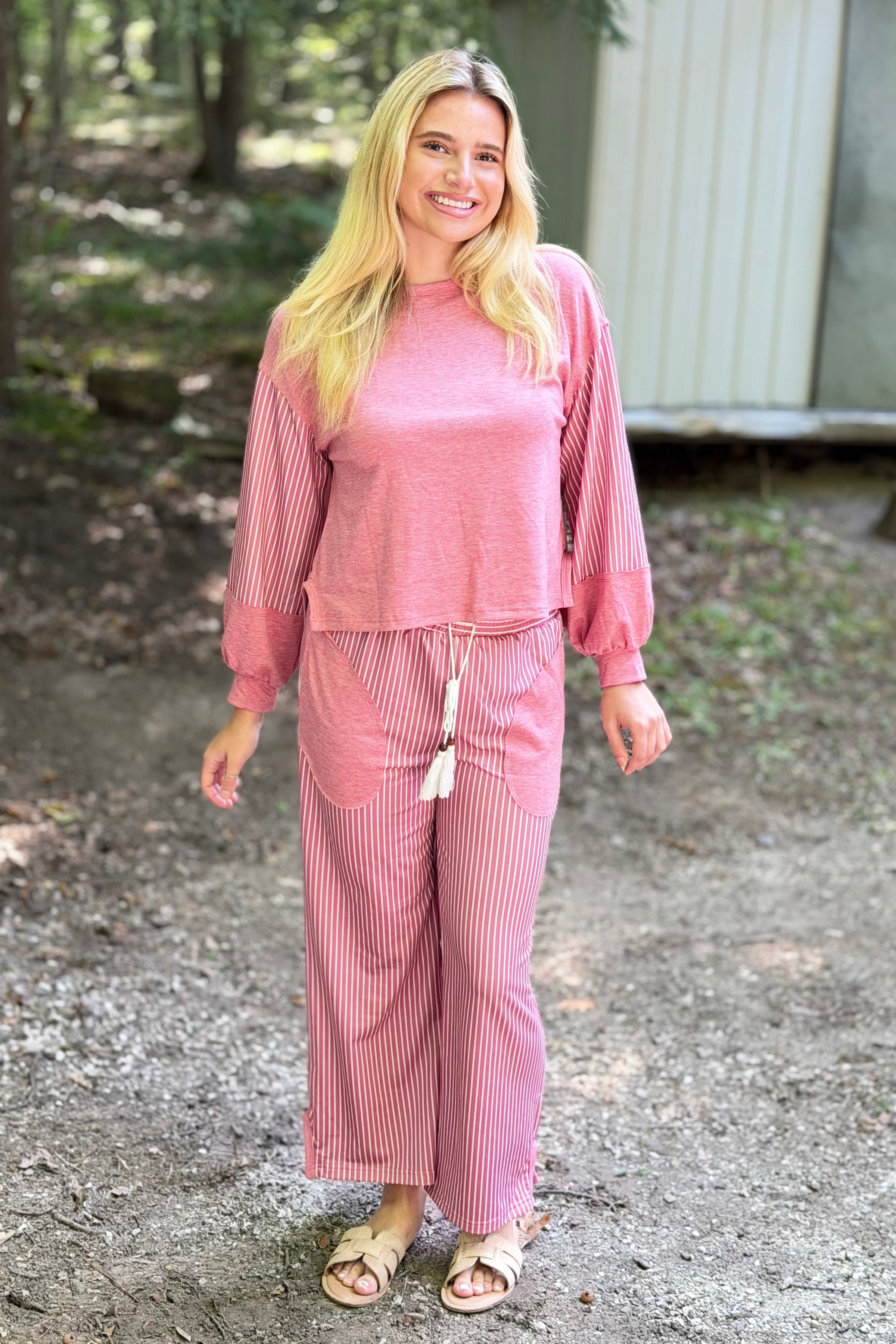 Striped Patchwork Top