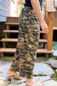 Barrel Fit Utility Pants - Camouflage