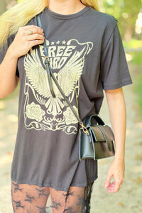 Capri Metallic Crossbody Strap Bag - Black