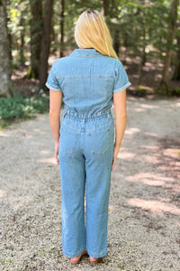 Denim Utility Jumpsuit
