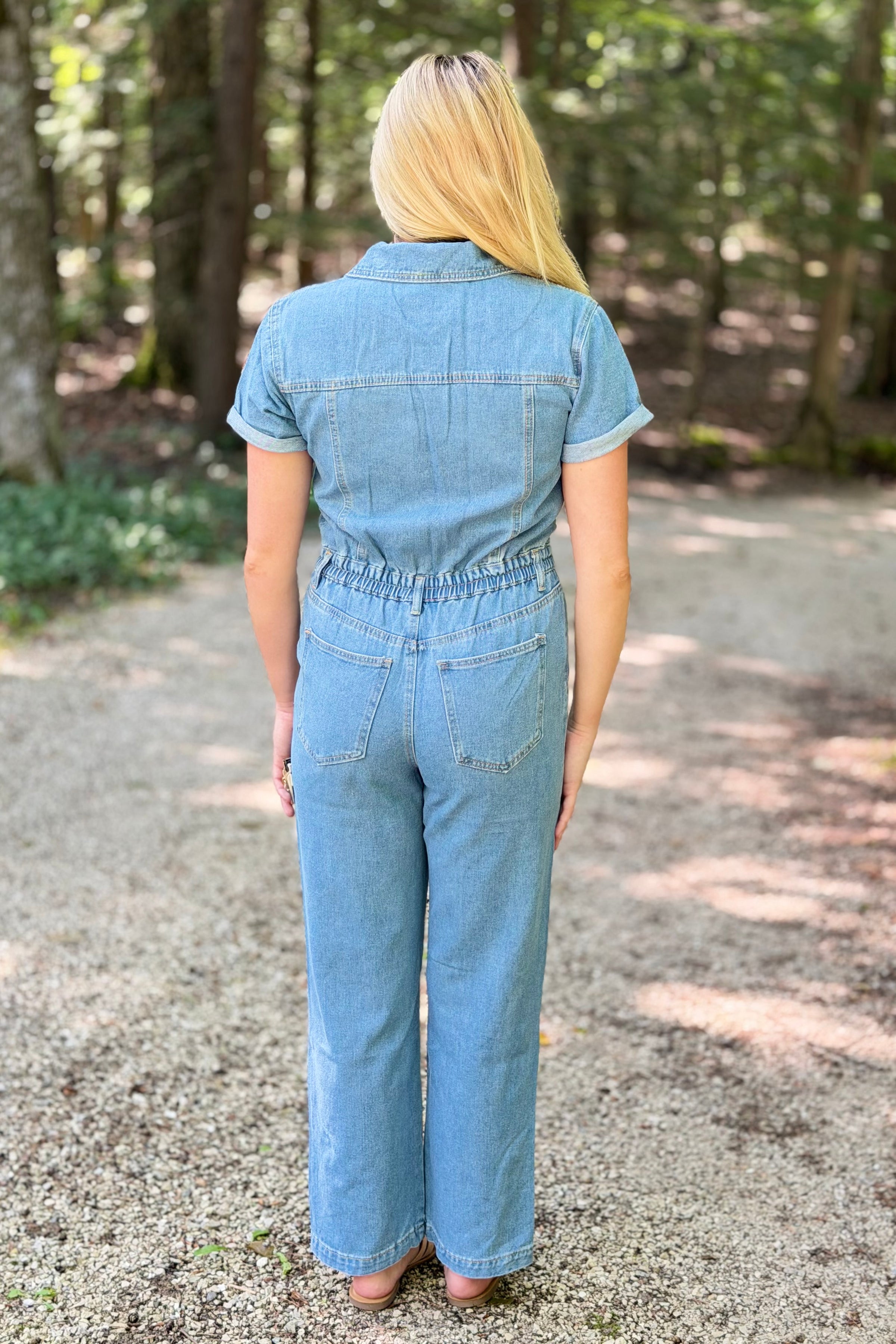 Denim Utility Jumpsuit