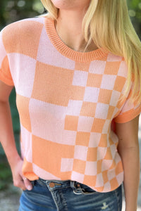 Checkered Casual Top - Mango