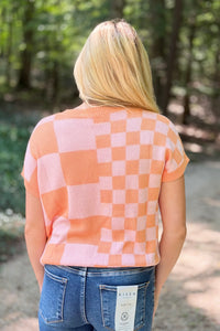 Checkered Casual Top - Mango