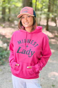 Midwest Lady Hoodie - Pink