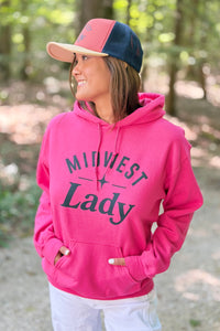 Midwest Lady Hoodie - Pink