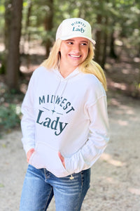 Midwest Lady Hoodie - White