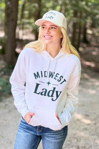 Midwest Lady Hoodie - White