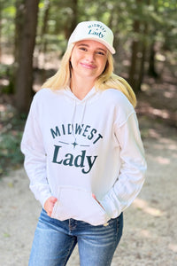 Midwest Lady Hoodie - White